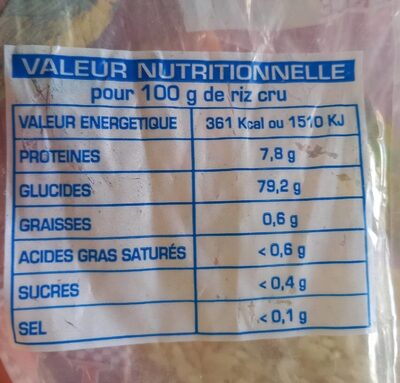 Paloma - Nutrition facts - fr