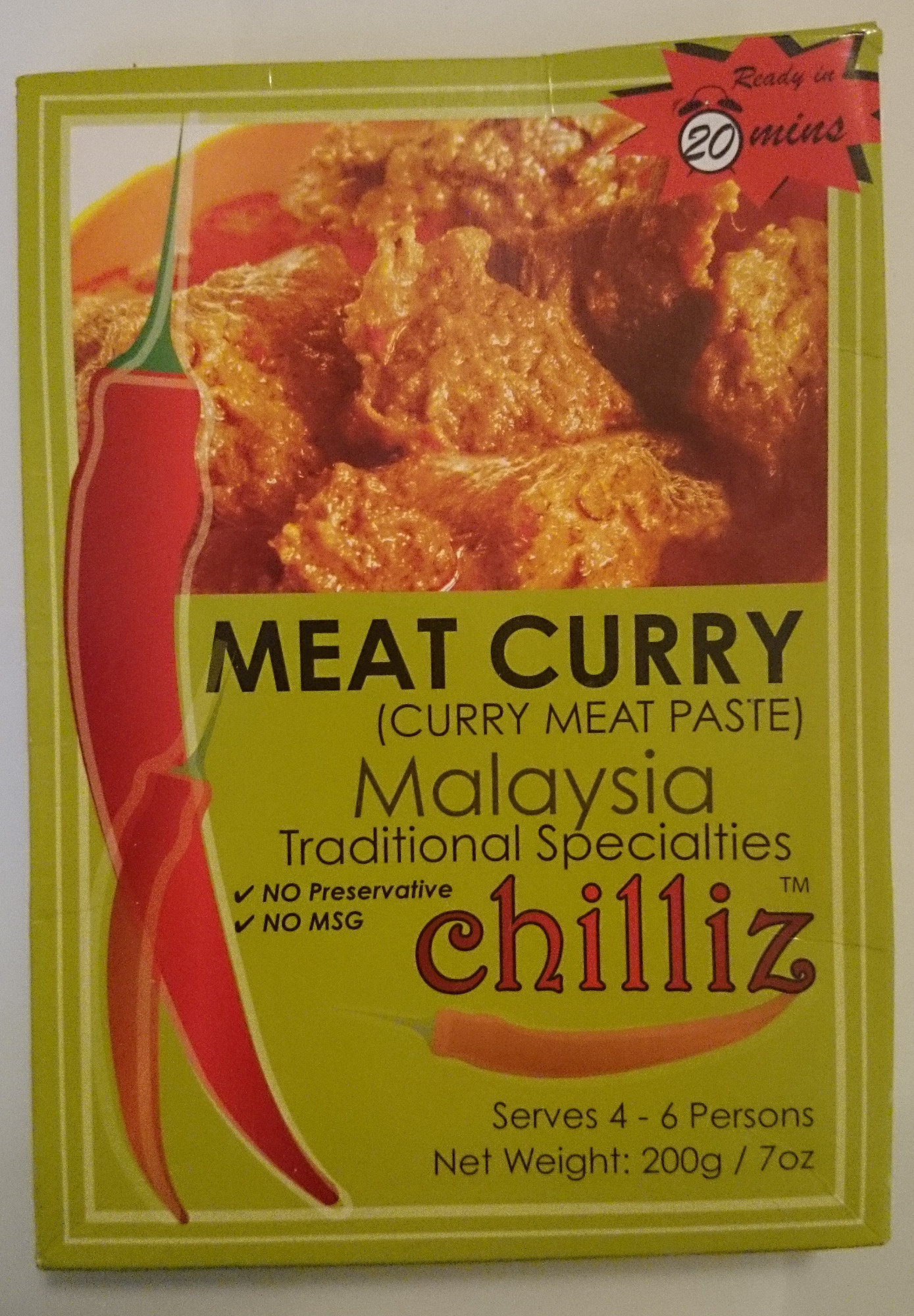 Chilliz Meat Curry Curry Meat Paste - Producto - en