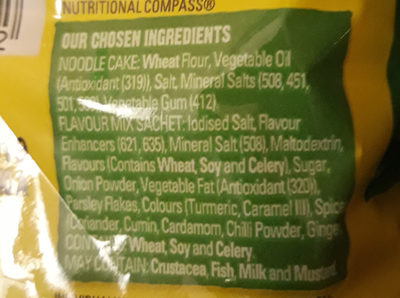 Chicken noodles - Ingredients