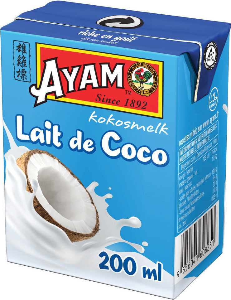 Lait de Coco 200 ml - Produit