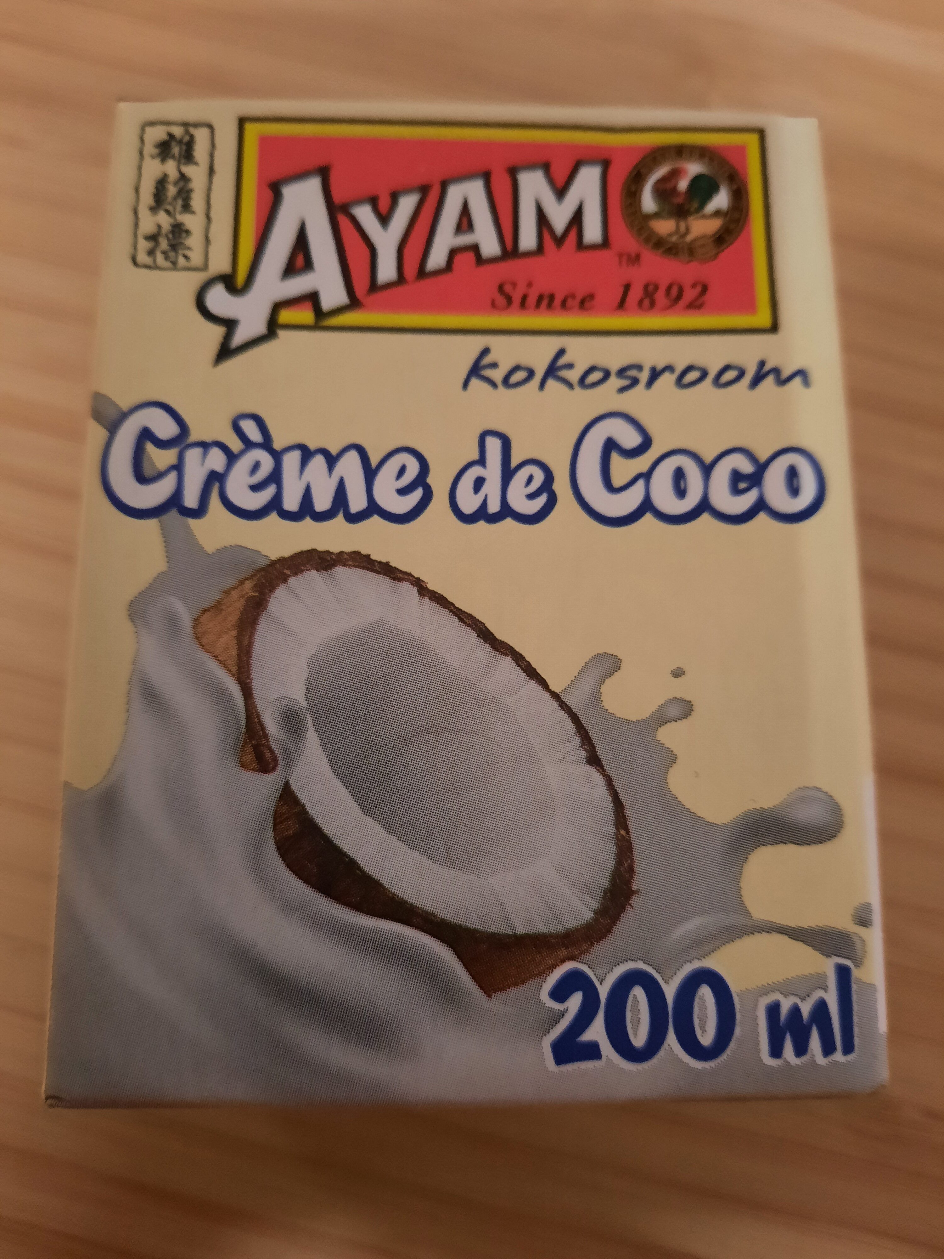 Crème de coco Ayam™ - Produit