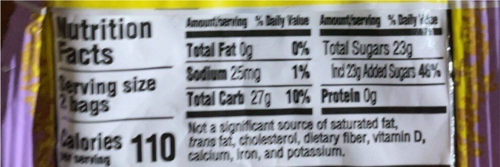 Dog man - Nutrition facts